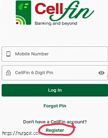 Cellfin account opening step 11